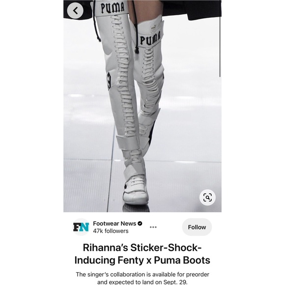 🔥NEW🔥Fenty x Puma by Rihanna Over-the-Knee Boots - Picture 4 of 13